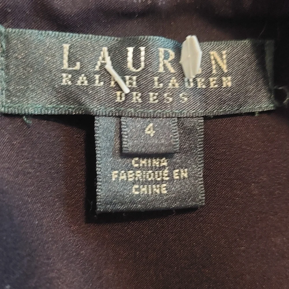 Lauren Ralph Lauren Beige and Black Midi Dress - Picture 5 of 7